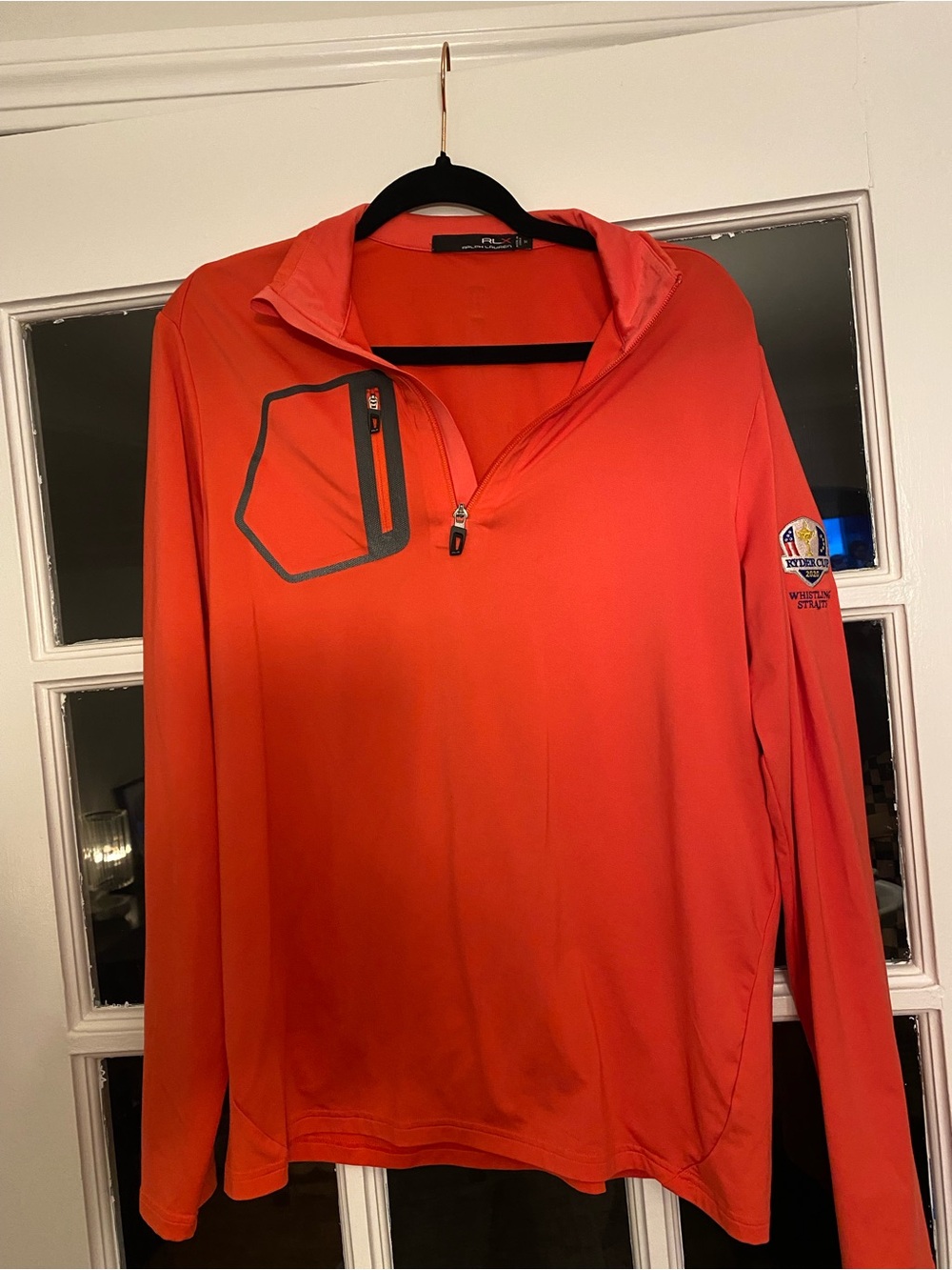 Men's red Ralph Lauren active jacket. 2020 Ryder Cup - Whistling Straits